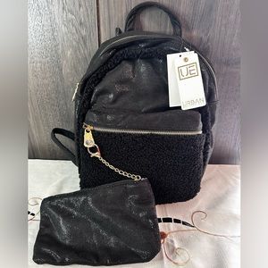Urban Expressions Suffolk Backpack, Black Sparkles, New With Tags